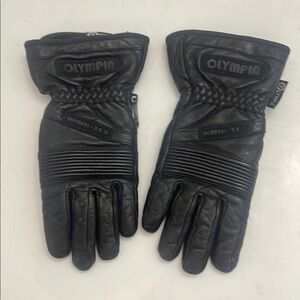 Olympia Activewear Black Leather Gloves